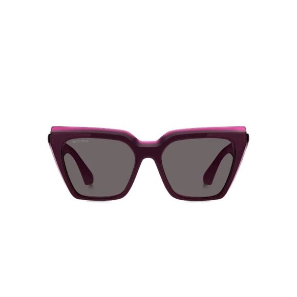 NEW!!! Etro ETRO0096/G/S 0FOWIR Women\'s Two-Tone Purple Square Authentic main image 6